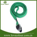 Factory Wholesale High Quality Polyester Solid Color Tubular Fabric Lanyard